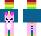 pink fluffy unicorns dancing on rainbow