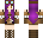 purple steampunk girl