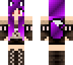 purple wolf warrior girl