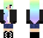rainbow hair edit