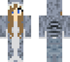 shark girl hair edit