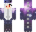 a galaxy dino girl