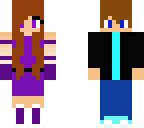 ambar violet y chico cool