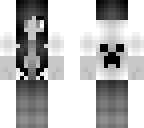 black and white