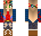 blue and red