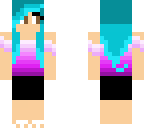 blue haired girl