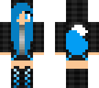 blueish wolf girl