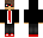 cool red boy with glasses