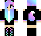 cotton candy wolf girl