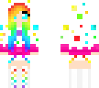 cute rainbow cake girl