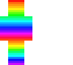 half rainbow person