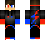 half red half blue