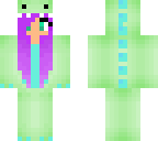 kawaii green dino girl