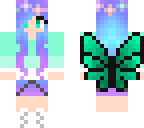 mint green butterfly
