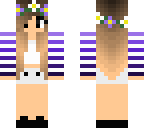 purple and white flower girl