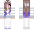 purple hair cat girl cute