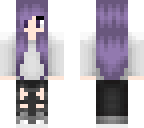 purple haired girl