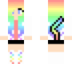 rainbow girl with tail