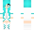 white and blue girl