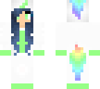 blue and light green unicorn onesie girl