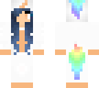 blue and orange unicorn onesie girl
