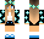 blue flower girl