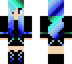 blue green girl