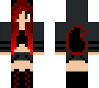 crimson goth fox girl