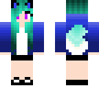 cute blueish wolf girl