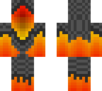 flaming man