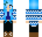 frosty blue girl