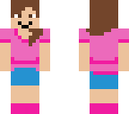 girl in a brown ponytail