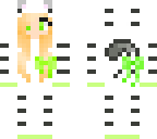 green kitty cat girl