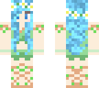 my skin with blue hair