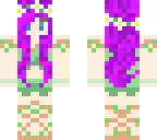 my skin with purple hair