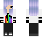 purple hair girl rainbow beats shirt