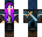 purple warrior girl