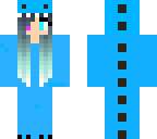 blue dino girl