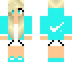 blue nike girl
