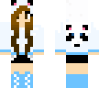 blue panda girl
