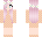 checkers pink and yellow girl
