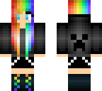 colorful creeper girl