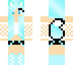 cute blue wolf girl