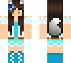 cute wolf girl blue