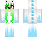 green and blue baby skin