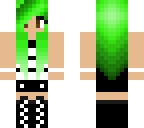 green hair girl