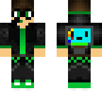 green hoodie