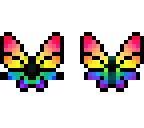 mariposa arco iris