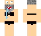 old man in bikini