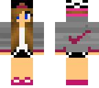 pink nike girl